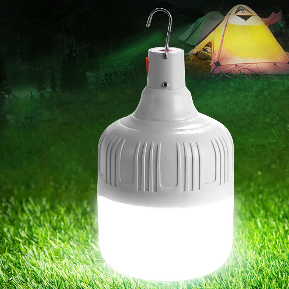 

Led Bulb Camping Lantern Multifunctional Waterproof Rechargeable Bbq Camp Light Movable Household Energy Saving Outdoor Lamp