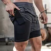 Camo Running Shorts Men Gym Sports Shorts 2 In 1 Quick Dry Workout Training Gym Fitness Jogging Short Pants Summer Men Shorts 1