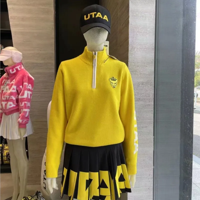 【 Presale 】Women's Long Sleeve  Zipper Collar  Sweatshirt Pullover Sweater With windproof lining