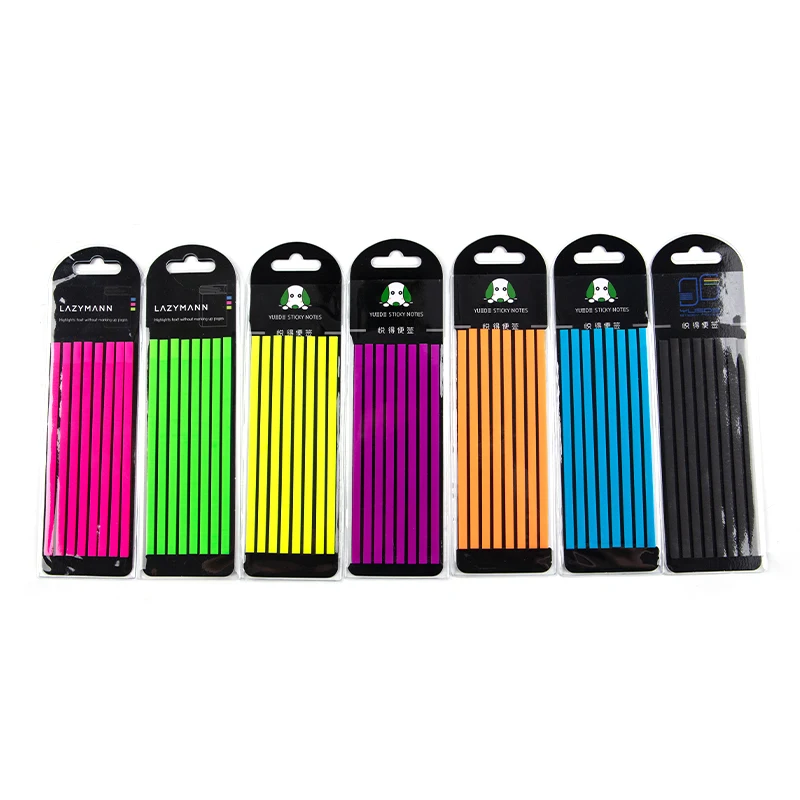 

Reading Aid Highlight Sticker Transparent Fluorescent Index Tabs Flags Sticky Note Stationery School Office Supplies