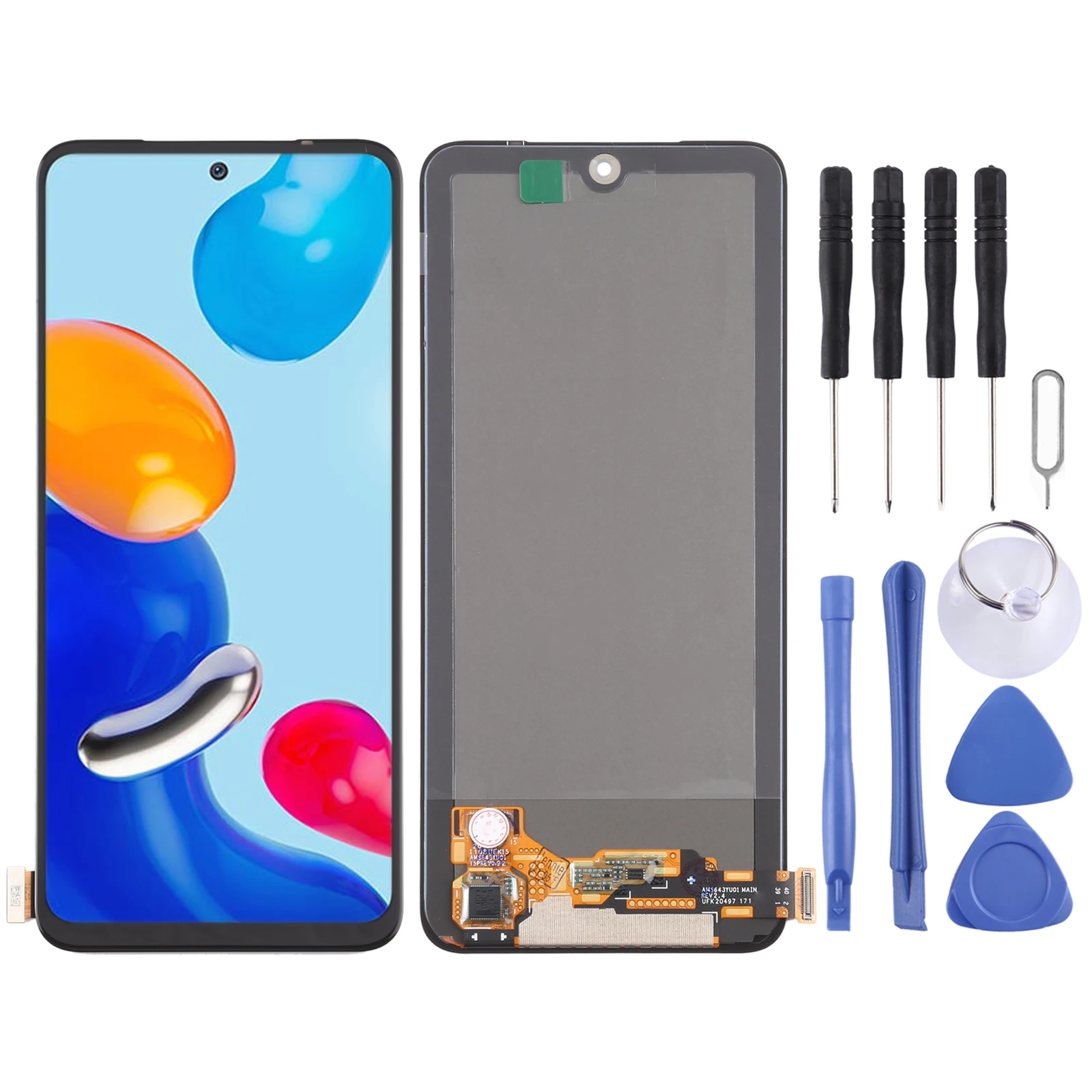 

AMOLED Material Original LCD Screen and Digitizer Full Assembly for Xiaomi Redmi Note 11 4G / Redmi Note 11S 4G