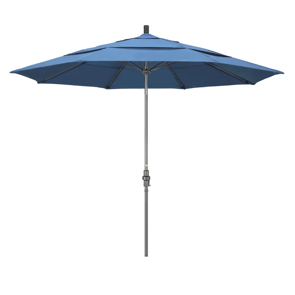 

California Umbrella Sun Master Market Tilt Olefin Patio Umbrella, Multiple Colors
