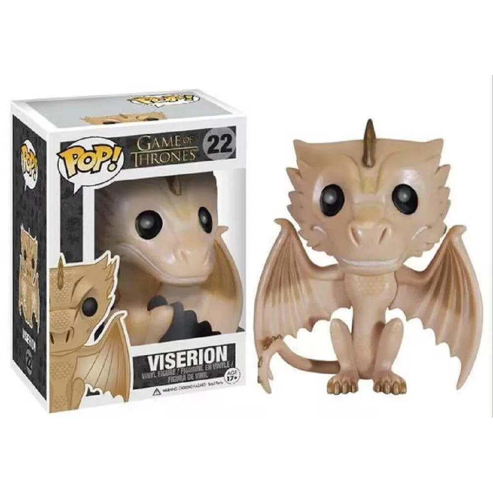 Funko Pop Телевизионные престолы Дракон # 16-й рогаля 20 Viserion 22 виниловые фигурки