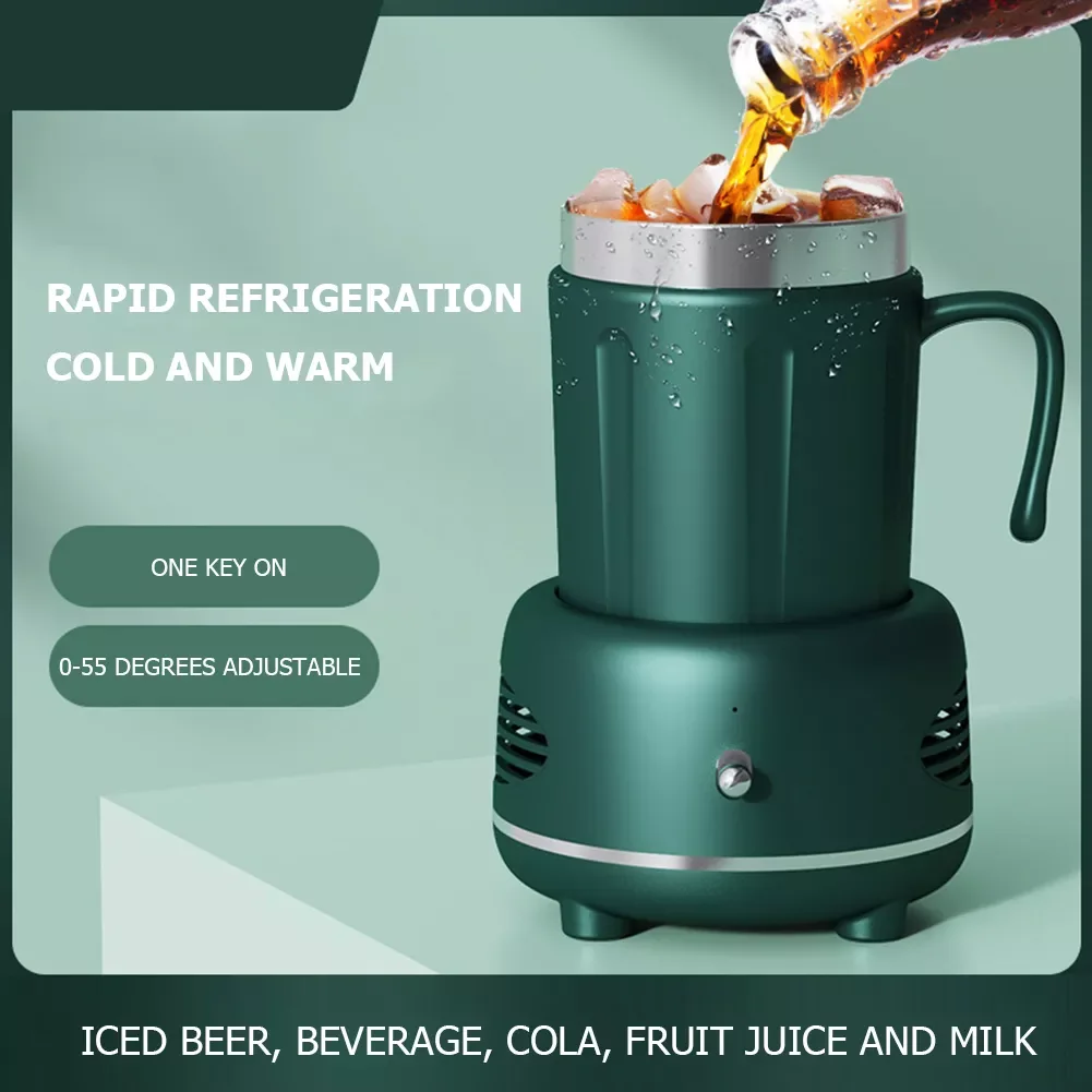 

330ml Smart Quick Cooling Heating Cup Portable Whiskey Cocktails Drinks Warmer Cooler Beverage Mug Bottles for Home Bar