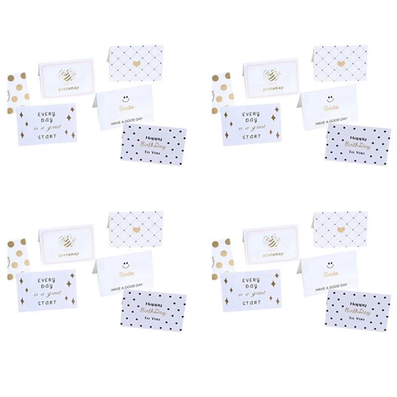 

240 Sheets Of Thanksgiving Card Mixed Color Cartoon Creative Heart Shaped Card Greeting Card Universal Gift Card