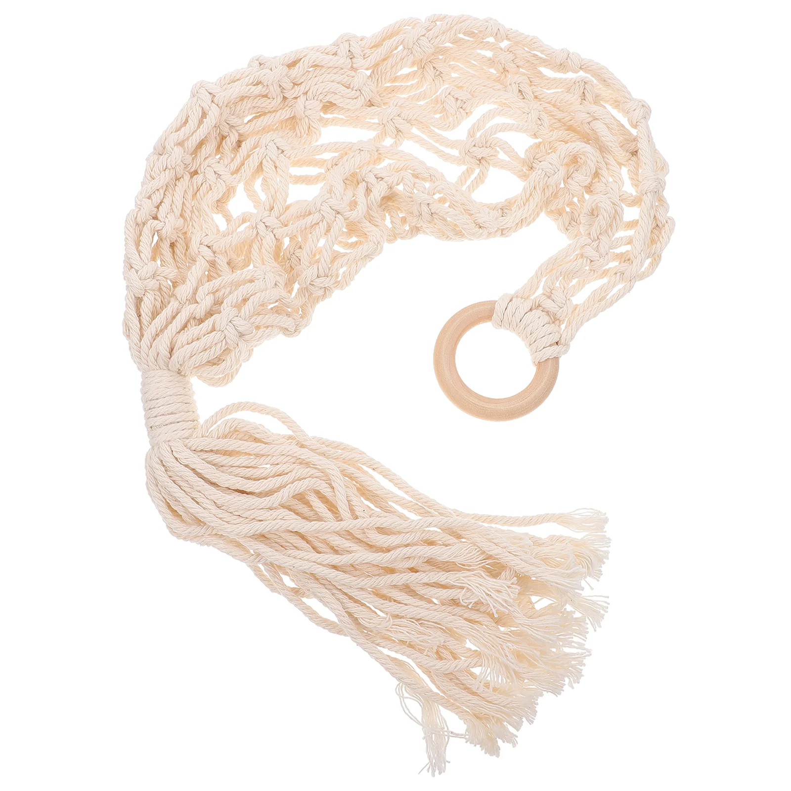 

Fruit Basket Hanging Macrame Hammock Wall Storage Holder Hanger Kitchen Vegetable Rope Fruits Organizer Woven Garlic Cotton