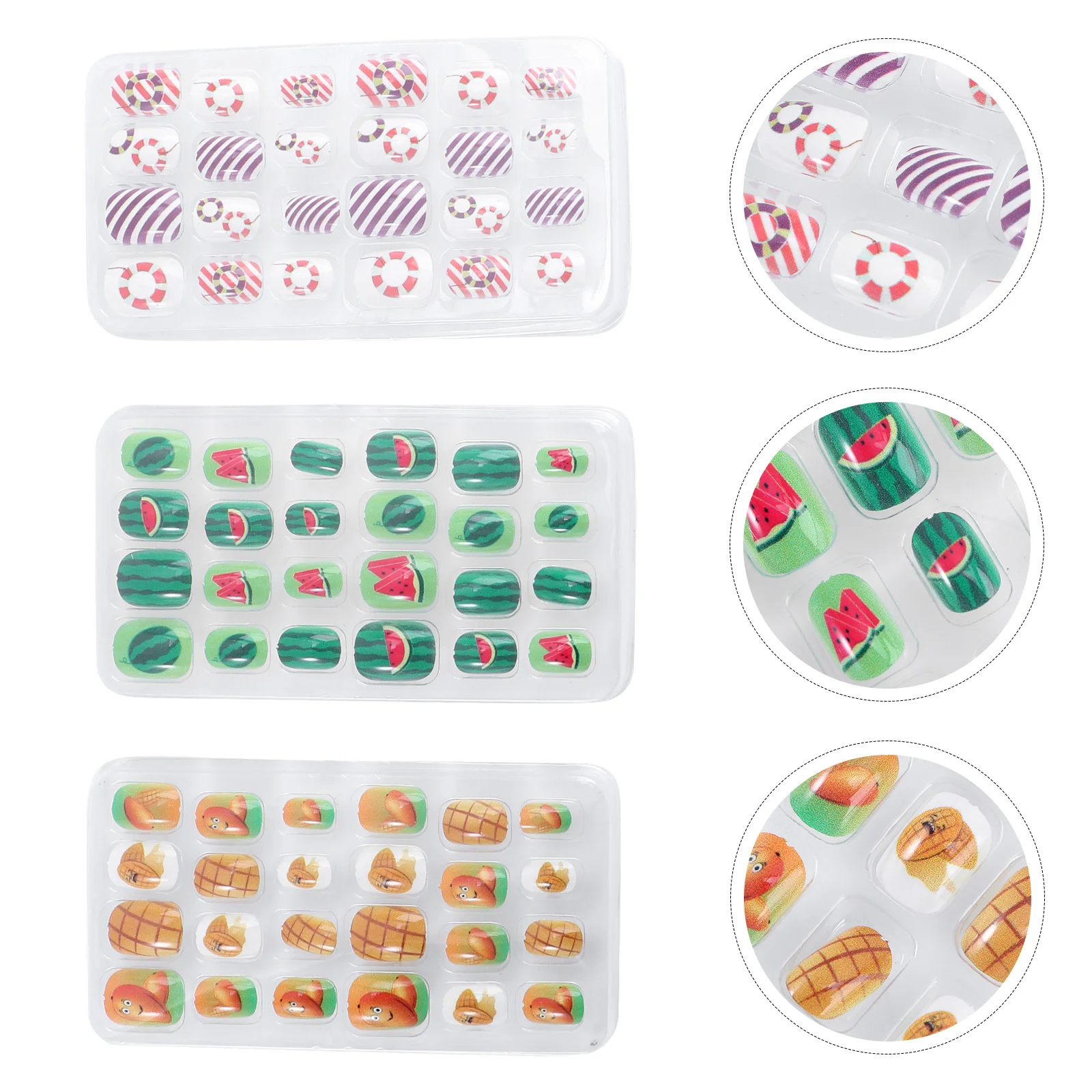 

Nail Nails Fake Tips False Short Fingernails Covers Glue Tip Girls Party Full Tropical Manicure Toddler Cover Hawaii Press