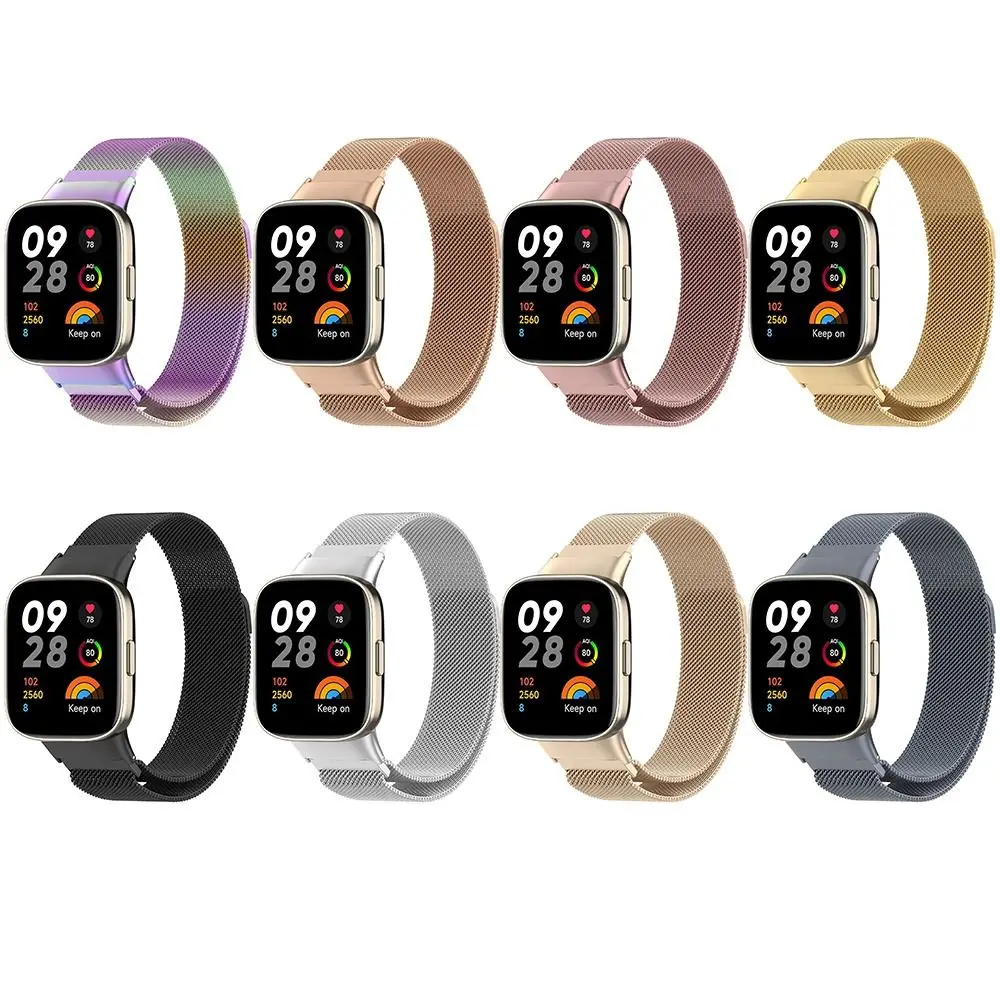 

New Metal Bracelet Watchband Replacement Strap Stainless Steel Milanese For Redmi Watch 3