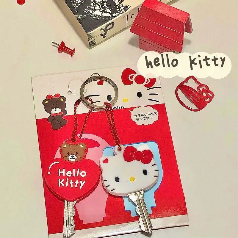 

Брелок Sanrio Hello Kittys Kawaii Mymelody Kuromi милый мультяшный силиконовый Рюкзак Кулон красивая девочка аниме игрушка подарок другу