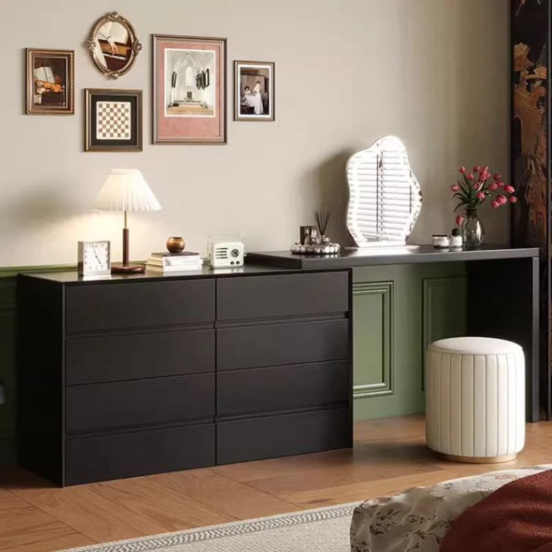 Деревянный столик-органайзер для хранения женский современный столик-комод