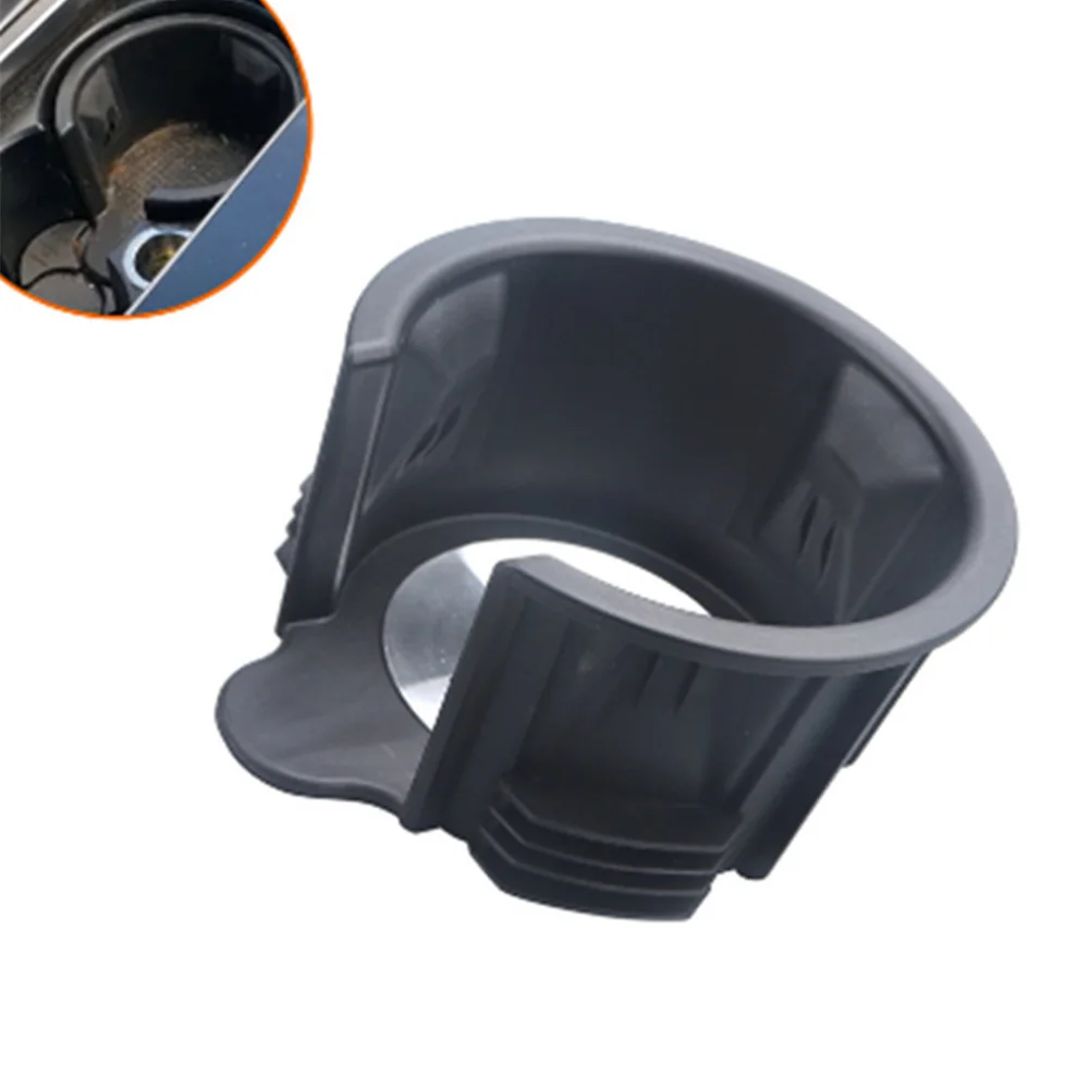 

LR087454 Water Cup Holder Car Center Console Drinks Front&Left Interior Black+Silver Plastic+Steel Replacement