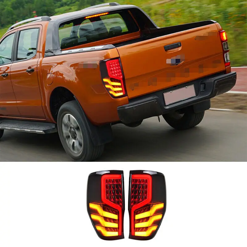 

1 Pair Rear Tail Lights Lamp For Ford Ranger 2012-2022 XLT XL WIldtrack Exterior Led Turn Signal Brake Light Accessories