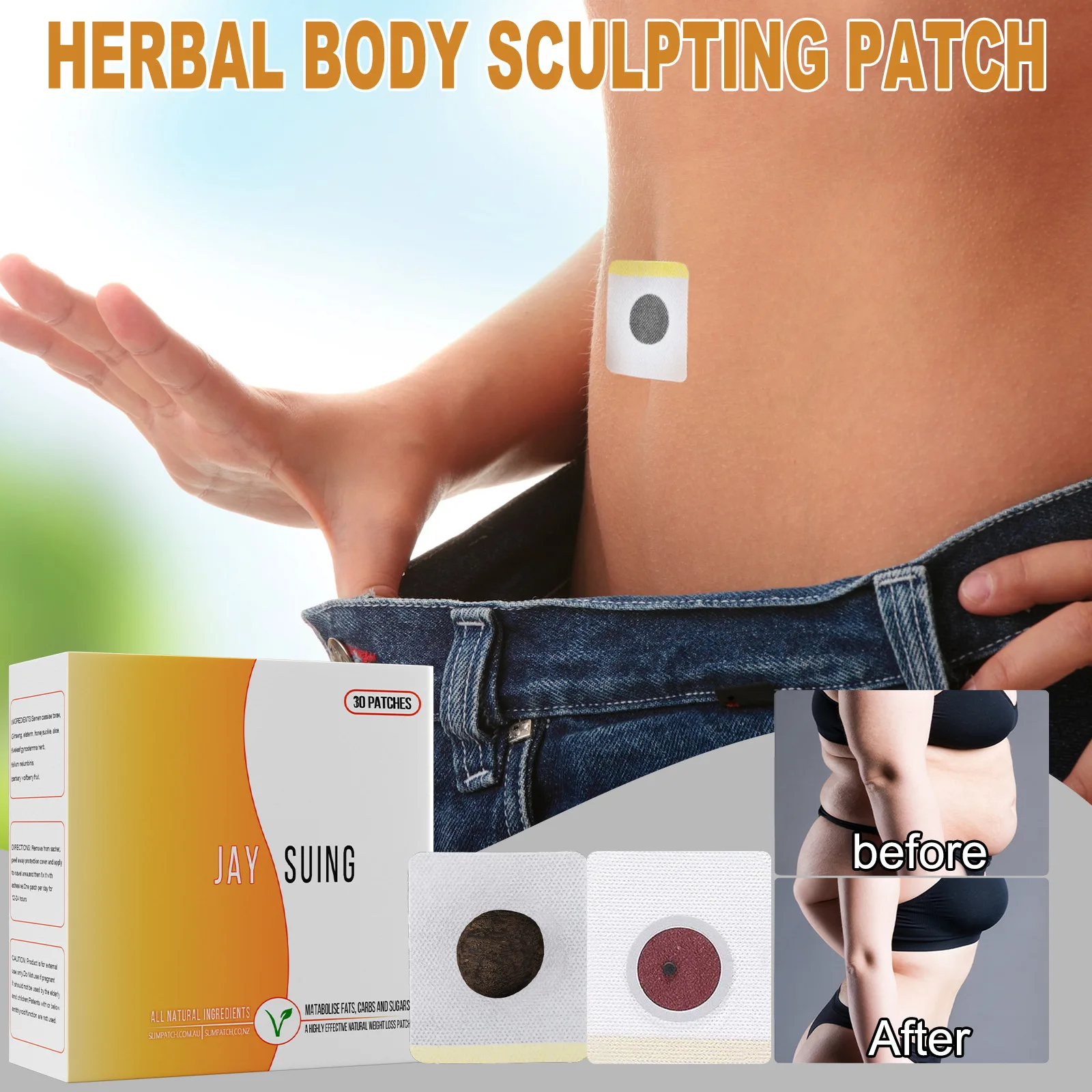 

Weight Loss Slim Patch Fat Burning Navel Sticker Body Belly Waist Losing Weight Slimming Cellulite Fat Burner Body Shaping Patch