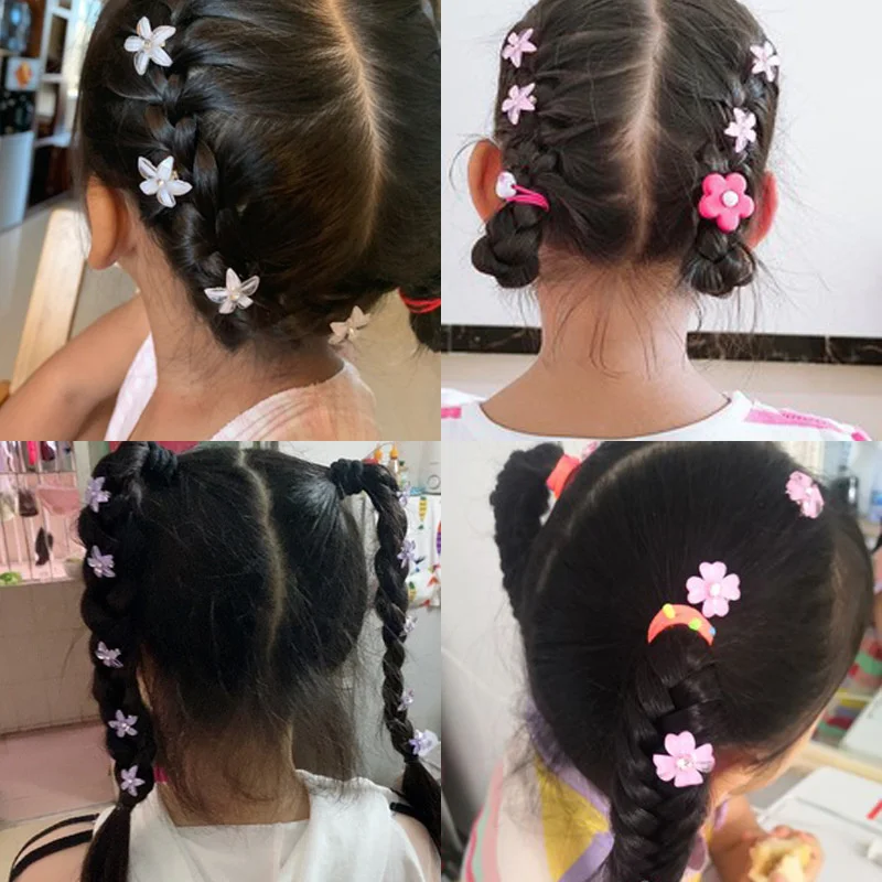 5Pcs Alloy Flower Buckle Hair Clips Women Rhinestone Headband Claw luxury Hairpins Girls Styles DIY Holder Headwear |