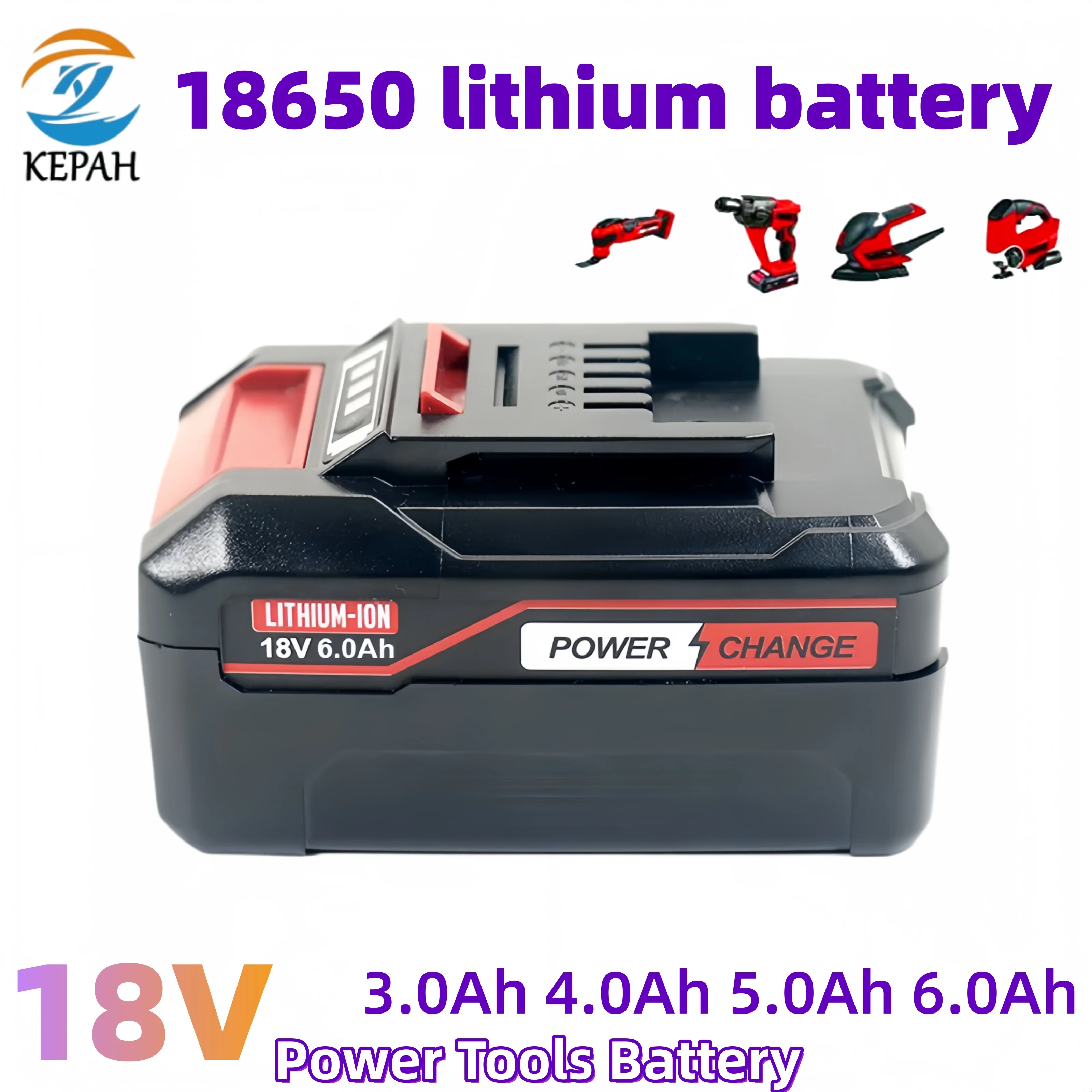 Фото Сменный литий-ионный аккумулятор 18 В 3,0/4,0/5,0/6,0 Ач для EINHELL Power X-change PX-BAT4 PX-BAT52 4511396 4511437 AXXIO GE-LC №1