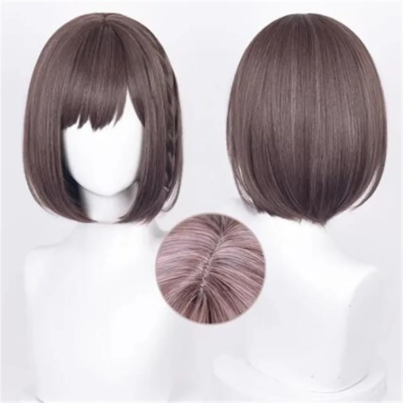 

Цветной сценический подвиг Sekai аниме Project. Парик для косплея Shinonome Ena, короткие волосы, термостойкий синтетический реквизит на Хэллоуин