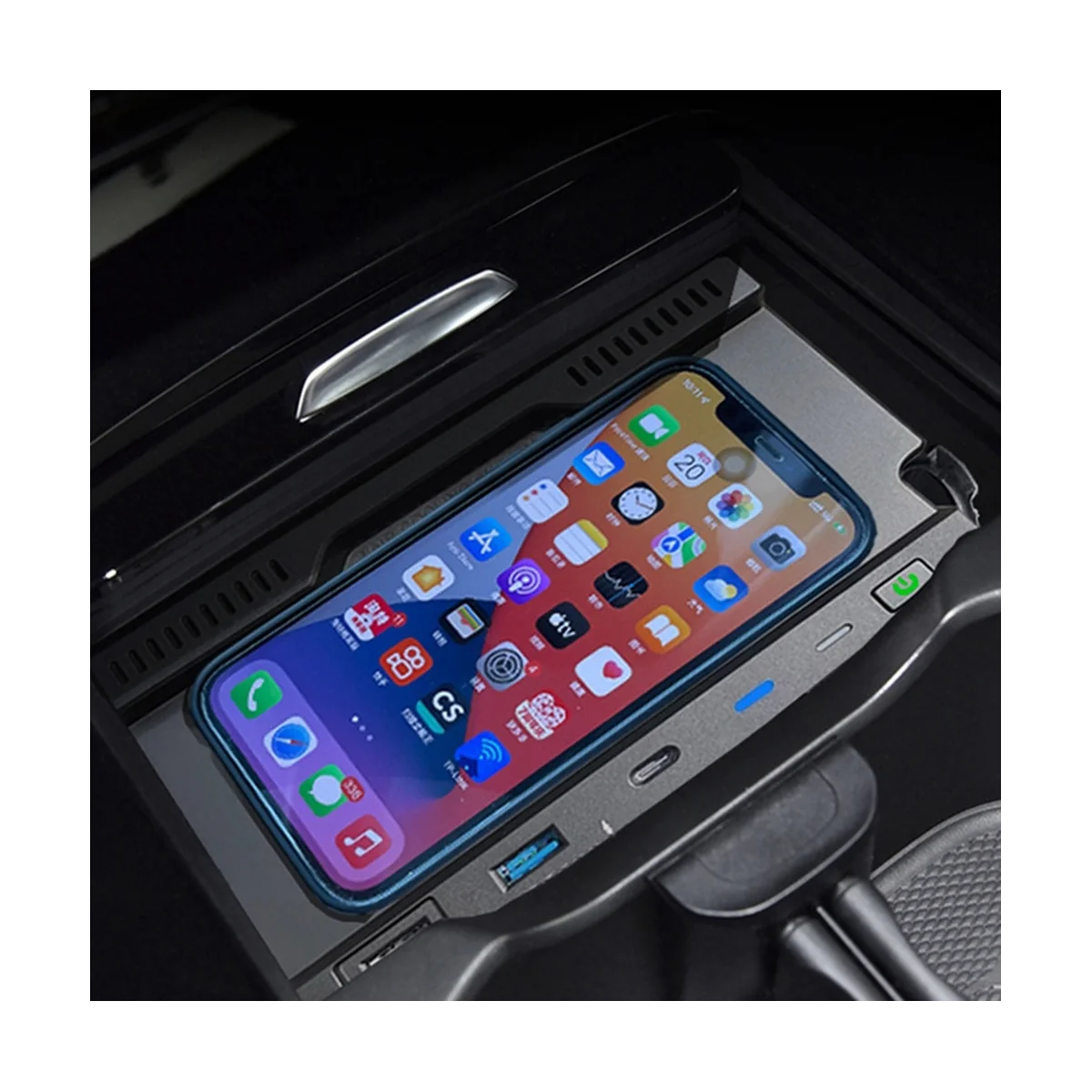 Автомобильное беспроводное зарядное устройство для Mercedes Benz AMG A35L W177 W246 A180 A200 B200 GLB