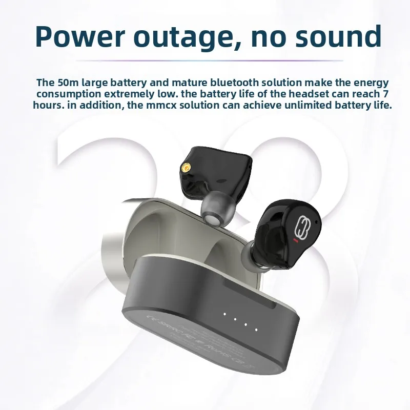 Фото Наушники BGVP Q3 Dual Mode Bluetooth TWS с гибридной технологией DD + BA, беспроводные внутриканальные наушники с поддержкой AptX Adaptive и портом MMCX. №5