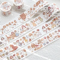 35mm3m kawaii washi paper cartoon junk journal supplies diy scrapbooking deco cute korean school stationery planner stickers