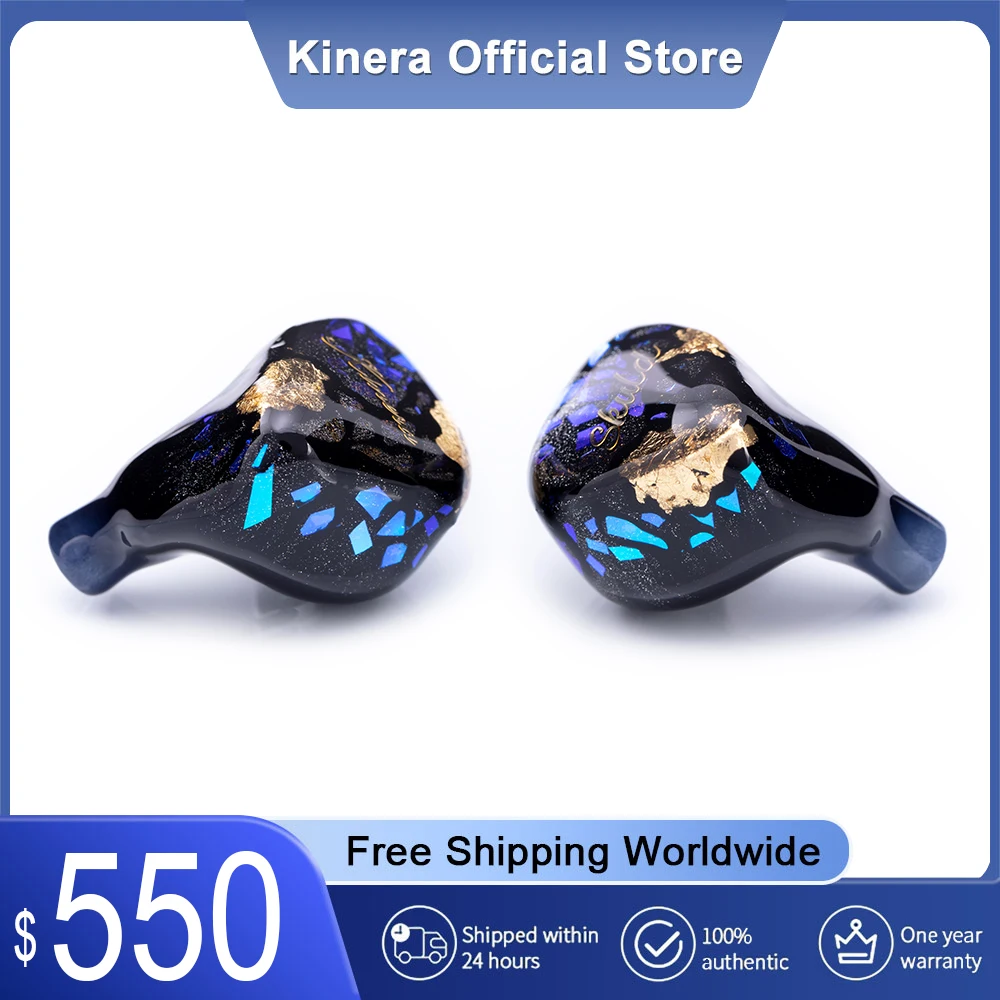 Фото Наушники Kinera Skuld 5BA с монитором, наушники-вкладыши IEM со съемным кабелем, штекер 4,4 мм, сбалансированный для музыкальных гарнитур Hfi №1