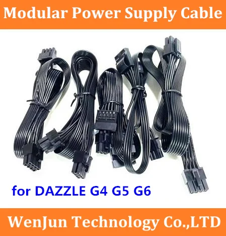 Модульный кабель питания для DAZZLE G4 G5 G6, 3 IDE 4SATA GPU PCI-e 8pin 6 + 2Pin CPU 8pin