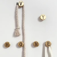a z golden letter hook coat robe wall hanger dormitory home hat brass alphabet holder with screws home accessories