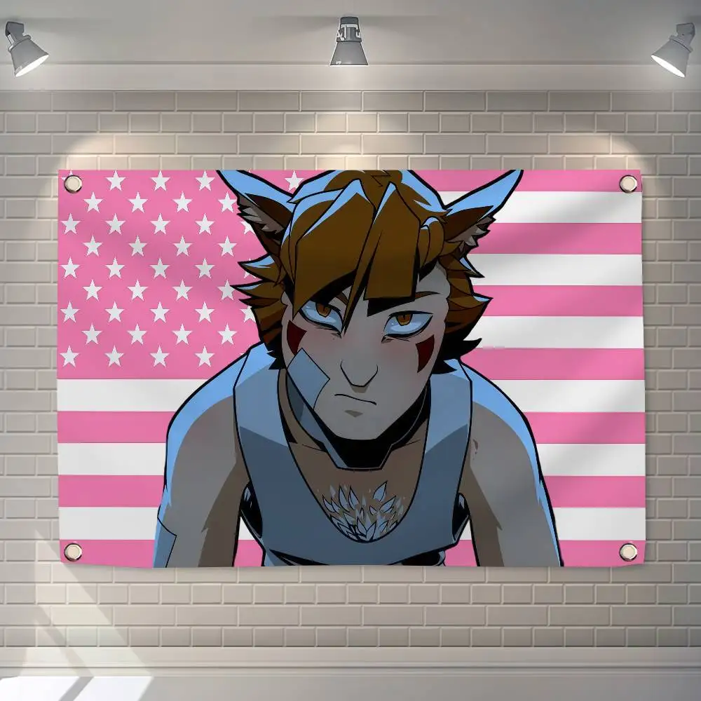 Фото Флаг Game R-Ren Hana America 150x200см, 60x90см, для декора, улицы, пикника, вечеринки, дома, кемпинга, художественный подвесной баннер №3
