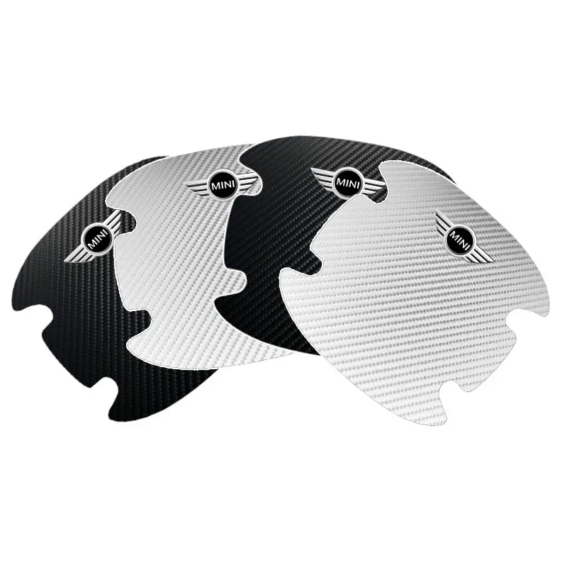 4 шт. защитная наклейка на дверную ручку автомобиля из углеродного волокна