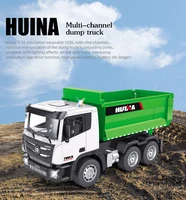 huina 332 remote control simulation engineering truck 118 2 4g 6channel remote control dump truck construction for kids