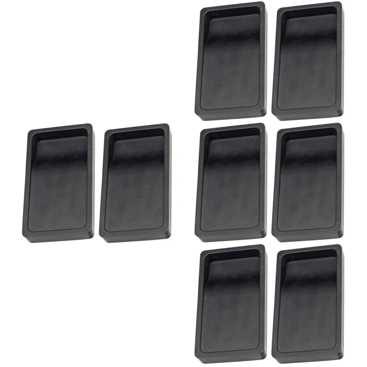 

8 pcs Practical Inkstones Calligraphy and Painting Inkstones for Students (Black)