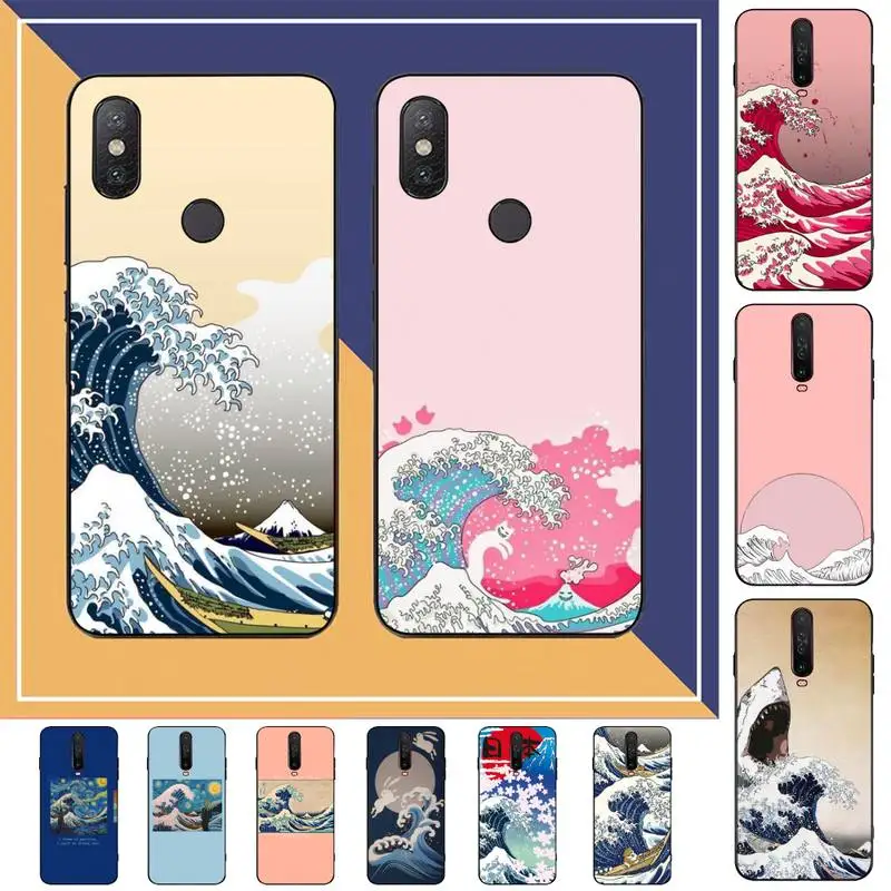 

Wave Art Phone Case for Redmi Note 8 7 9 4 6 pro max T X 5A 3 10 lite pro