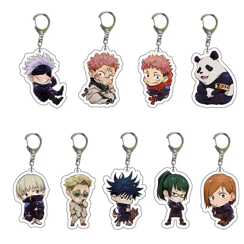 

Japan Anime Jujutsu Kaisen Keychain Itadori Yuji Fushiguro Megumi Ryomen Sukuna Cosplay Bags Pendant Car Key Chain Accessories