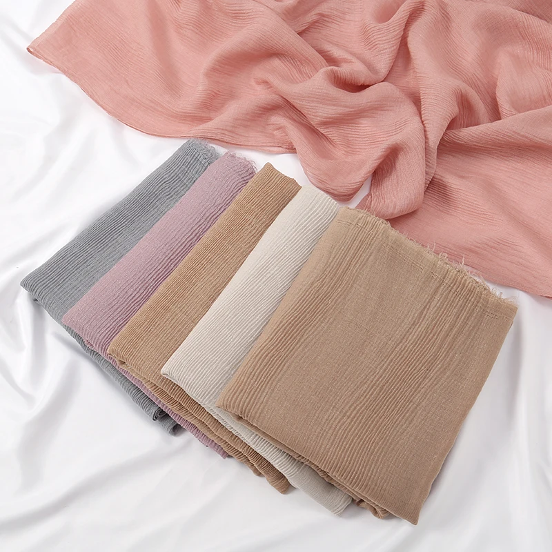 Серебряные гофрированные мусульманские женские хиджаб с блестками и морщинами