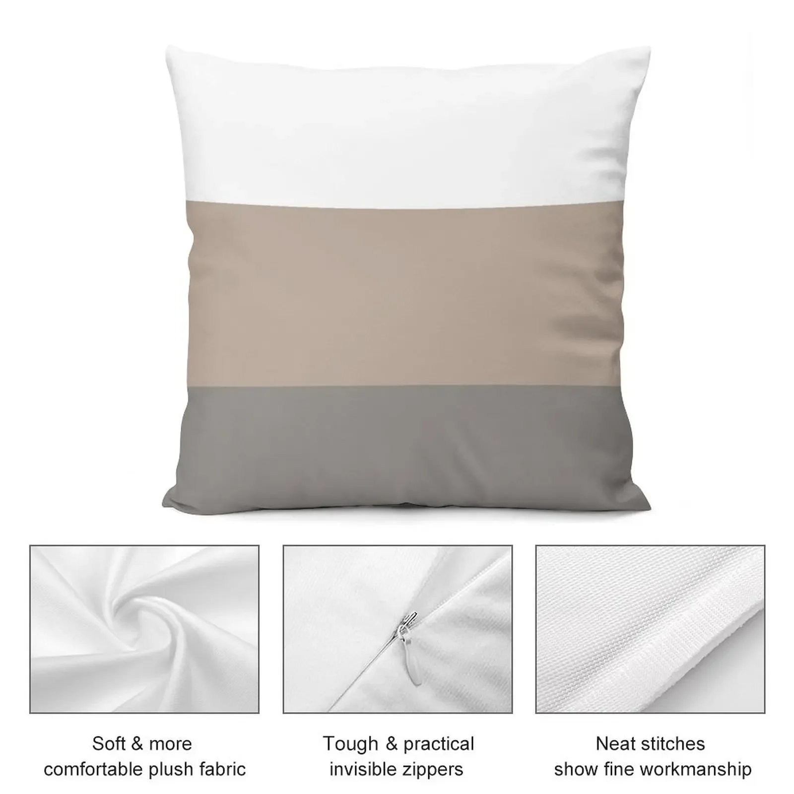 НАТУРАЛЬНАЯ ПОЛОСКА В БЕЛОМ - ТАУПЕ СЕРАЯ ГОЛУЧНАЯ ГОРИЗОНТАЛЬНАЯ 3-СУМКА