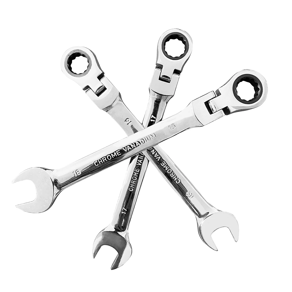 Набор гаечных ключей с храповым механизмом 6-24 мм домашние ручные инструменты для