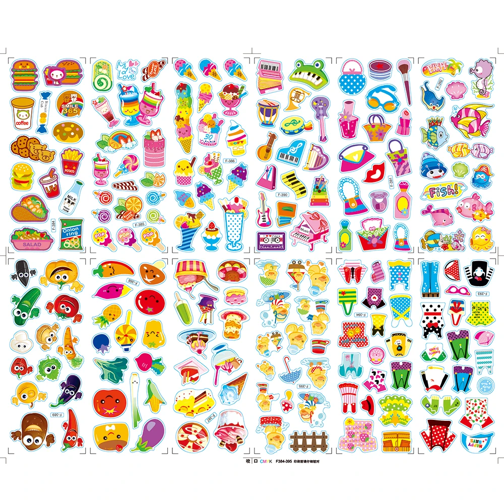 12 листов/набор детские наклейки для скрапбукинга |