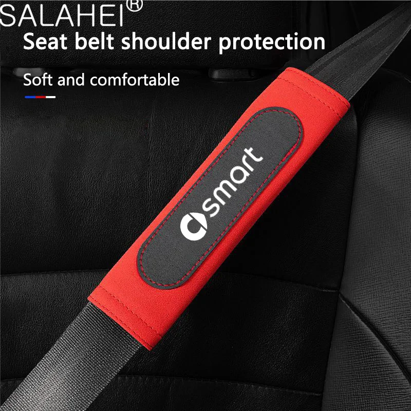 Кожаный чехол для автомобильного ремня безопасности для Smart Sprite 3 1 Fortwo formy Vision EQ Forease Roadster Forspeed Forfour Forstars Fourjoy