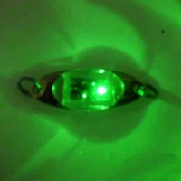 1pcs mini led fishing lure eye shape squid fishing bait luminous lure flashlight attracting fish sports deep drop underwater