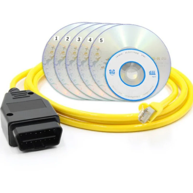 Фото НОВЫЙ ENET-кабель для BMW F-серии ICOM Кодирование Ethernet Скрытый инструмент для передачи данных OBD2 Высококачественные диагностические кабели Инструменты для сканирования для BMW №4