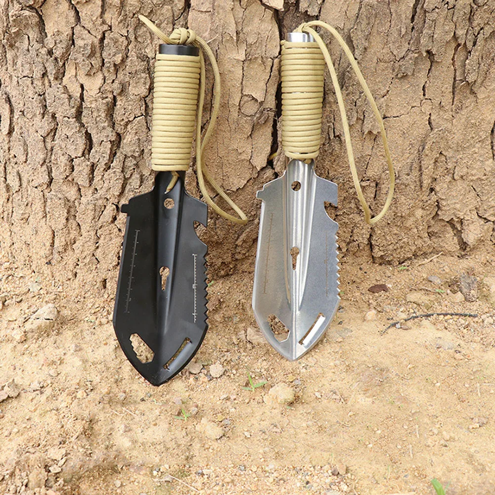 

Weeder Sawtooth Hex Wrench Ruler Garden Shovel Stainless Digging Trowel Soil Raising Flowers Transplanter Tools