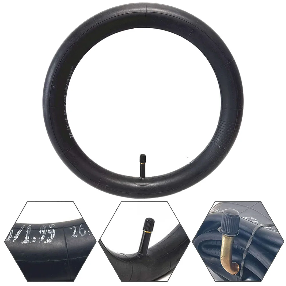 

12 Inch Electric Bike Inner Tube 12 1/2x1.75/1.95 Bent Valve Bicycle Inner Tube Butyl Rubber Wear-resistant Tyre Ebike Accessory