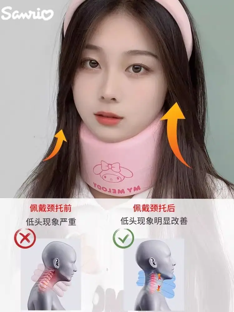 Sanrio Cartoon Innovative Neck Protector Kawaii Anime Kuromi Pacha Dog Office Staff Cervical Spine Protection