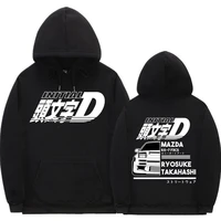 anime drift ae86 initial d letter graphic logo print hoodies men women hip hop sweatshirt unisex casual oversized tracksuit coat