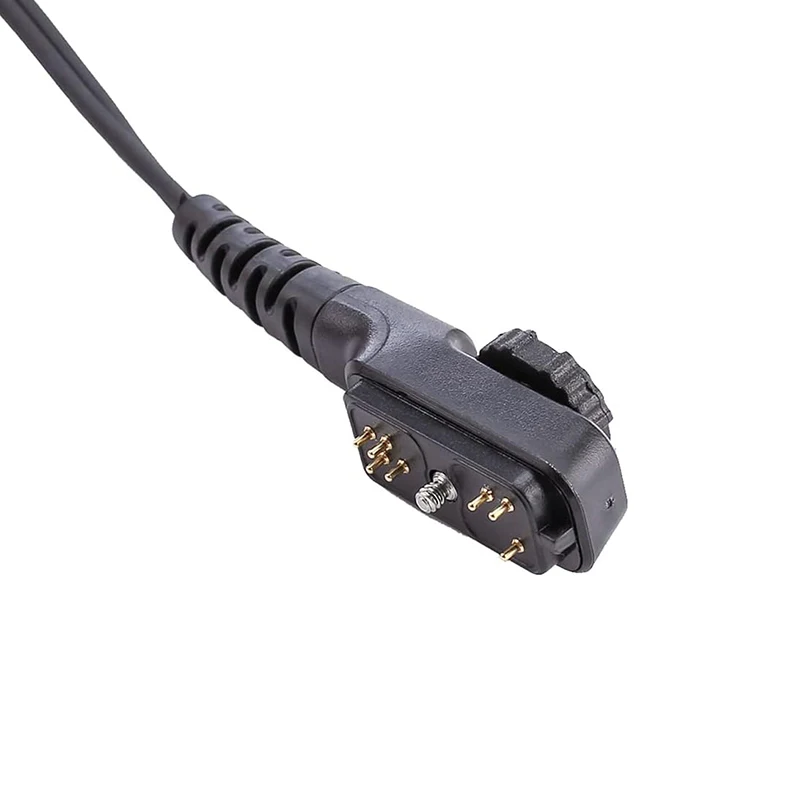 RISENKE PD782 Earpiece Headset Work for HYT Hytera PD580 PD702 PD780 PD785 Walkie Talkie Radio Big PTT Transparent Acoustic Tube