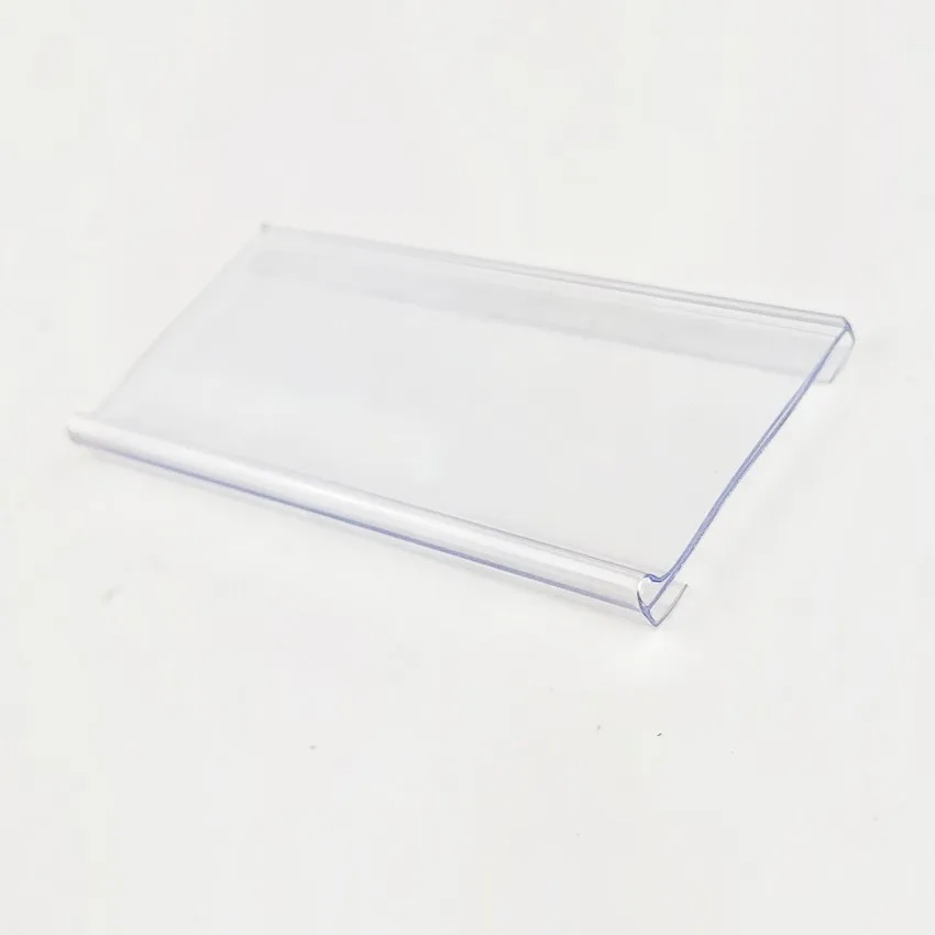 Plastic Merchandise Price Talkers Sign Display Label Card Holder Insert Slot Supermarket Rack Shelf 100pcs