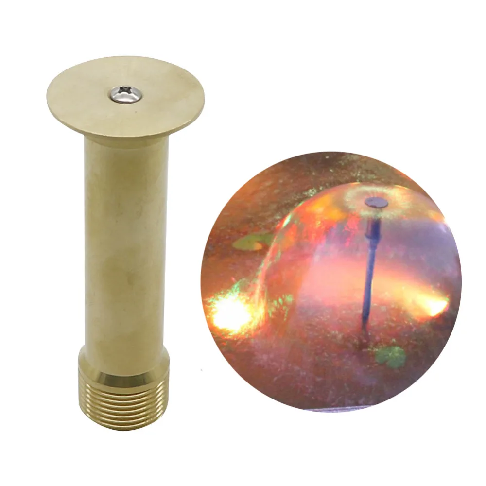 

Copper Mushroom Hemisphere Nozzle 1/2" Female and 3/4" Male Connector Fountain Sprinklers Foundtain Sprinkler Head 1 P