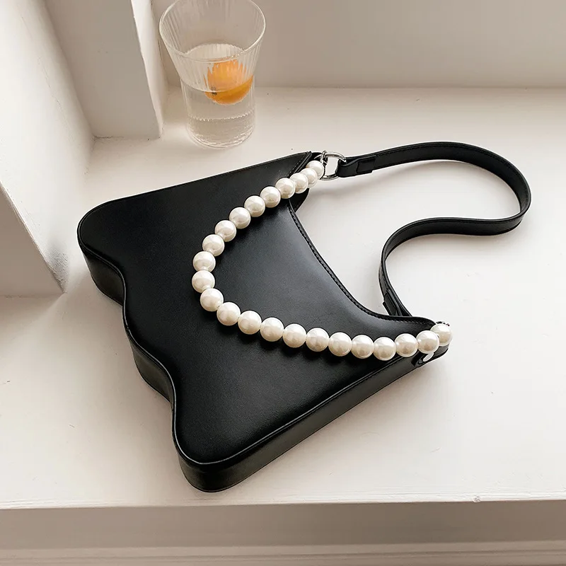 

Pearls Pattern Women's Shoulder Bag Summer 2022 Luxury Designer Crossbody Bags for Women Small Flap Fashion Female Handbags