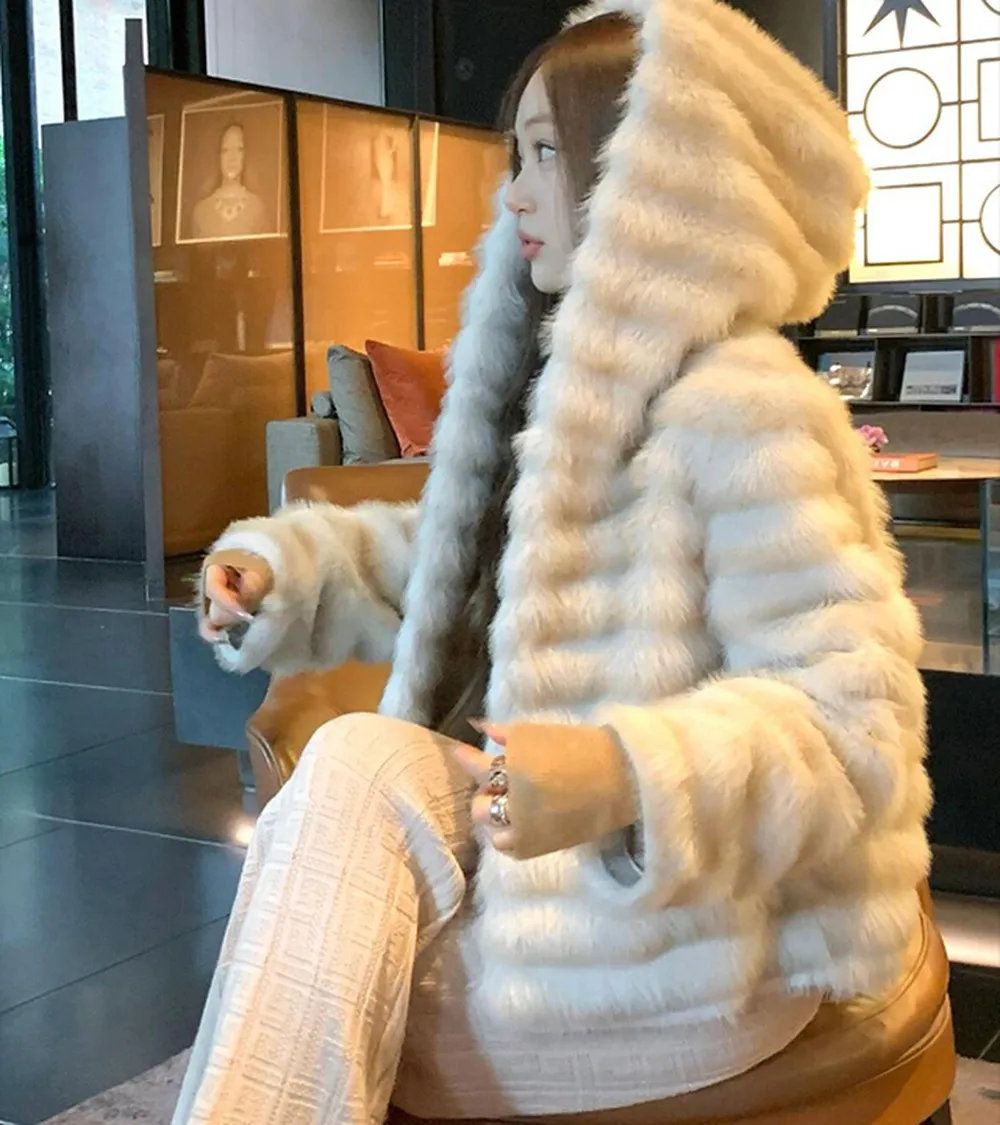 Женская одежда [Brich] W Girls/30 s 40 куртка с искусственным фернорковым пурпурным