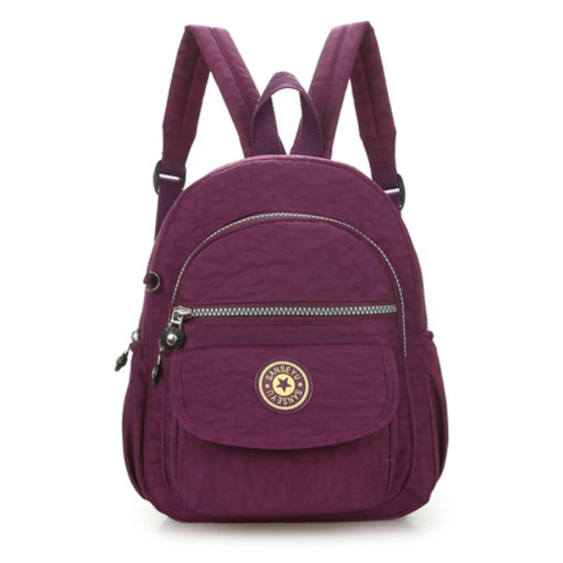 

New Fashion Simple Nylon Backpack Outdoor Hiking Backpack Student Backpack