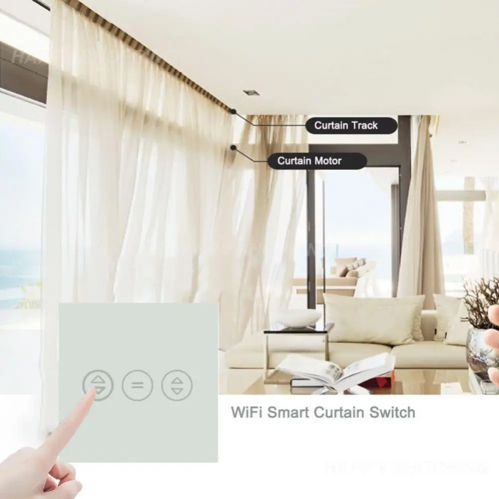 

Умный переключатель для штор с Wi-Fi и управлением через приложение